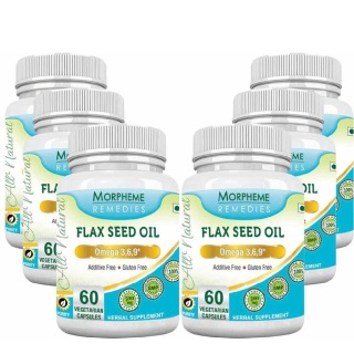 Morpheme Remedies Flax Seed Oil (500 mg), 6 Piece(s)/Pack