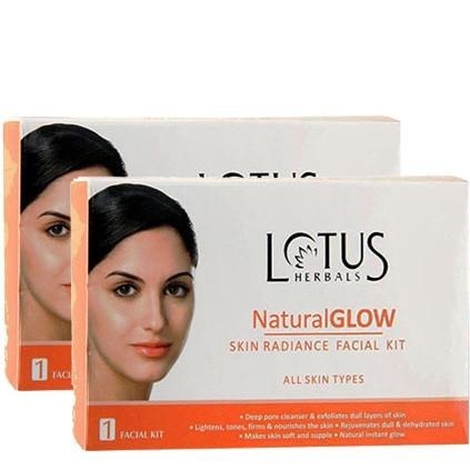 Lotus Herbals Natural Glow, 1 Piece(s)/Pack Skin Radiance 1 Facial Kit - Pack of 2 Lotus Herbals Natural Glow, 1 Piece(s)/Pack Skin Radiance 1 Facial Kit - Pack of 2