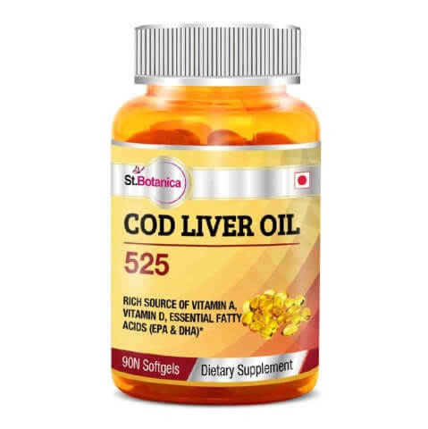 St.Botanica Cod Liver Oil 525, 90 softgels St.Botanica Cod Liver Oil 525, 90 softgels