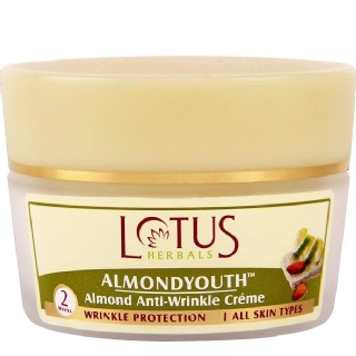 Lotus Herbals Almondyouth Anti-Wrinkle Cream, 50 g for All Skin Types