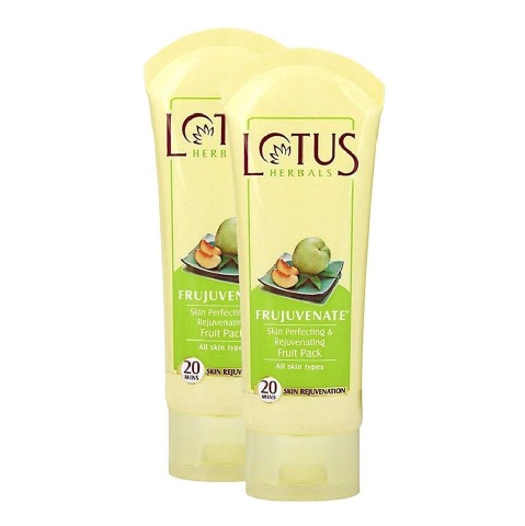 Lotus Herbals Frujuvenate Skin Fruit Pack, 60 g All Skin Types - Pack of 2 Lotus Herbals Frujuvenate Skin Fruit Pack, 60 g All Skin Types - Pack of 2