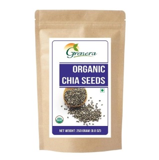 Grenera Organic Chia Seeds, 250 g Unflavoured