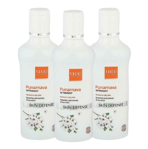 VLCC Punarnava Astringent - Pack of 3, 100 ml Skin Defense VLCC Punarnava Astringent - Pack of 3, 100 ml Skin Defense