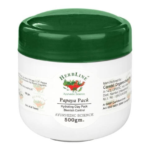 Herbline Papaya Face Pack, 500 g for All Skin Types Herbline Papaya Face Pack, 500 g for All Skin Types