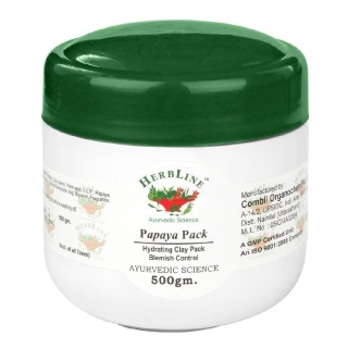 Herbline Papaya Face Pack, 500 g for All Skin Types