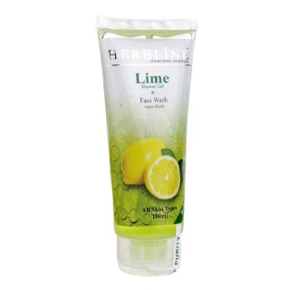 Herbline Lime Face Wash, 100 ml for All Skin Types