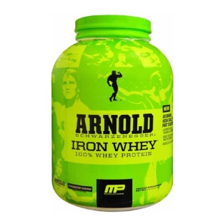 MusclePharm Arnold Iron Whey, 5 lb Strawberry Banana