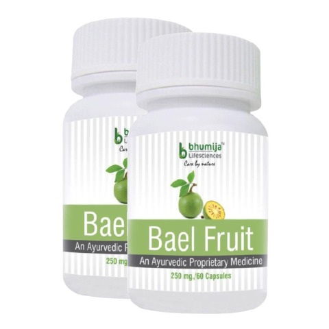 Bhumija Bael Fruit - Pack of 2, 60 capsules Bhumija Bael Fruit - Pack of 2, 60 capsules