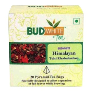 Budwhite Himalayan Tulsi RhododendronTea, Natural 20 Piece(s)/Pack
