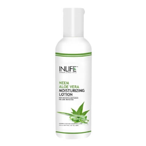 INLIFE Natural Face Moisturizing Lotion, 200 ml Neem Aloe Vera INLIFE Natural Face Moisturizing Lotion, 200 ml Neem Aloe Vera