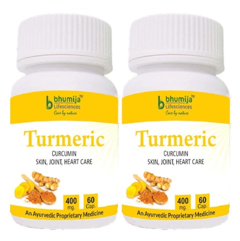 Bhumija Turmeric - Pack of 2, 60 capsules Bhumija Turmeric - Pack of 2, 60 capsules