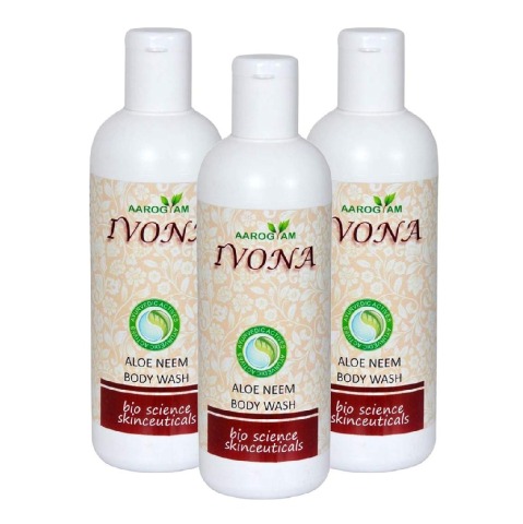 Ivona Aloe Neem Body Wash Pack of 3 200 ml All Skin Type Ivona Aloe Neem Body Wash Pack of 3 200 ml All Skin Type