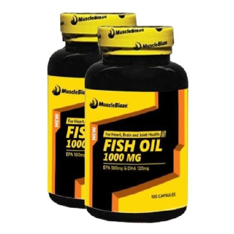 MuscleBlaze Fish Oil - Pack of 2 MuscleBlaze Fish Oil - Pack of 2
