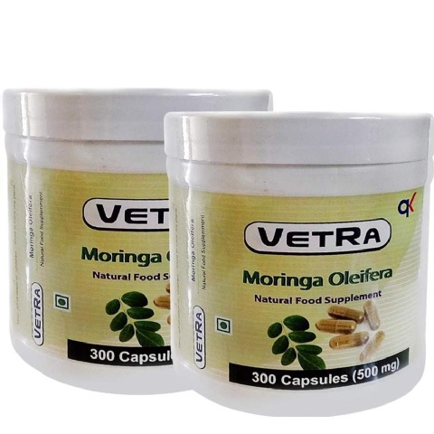 Vetra Moringa Oleifera - Pack of 2 300 capsules Vetra Moringa Oleifera - Pack of 2 300 capsules