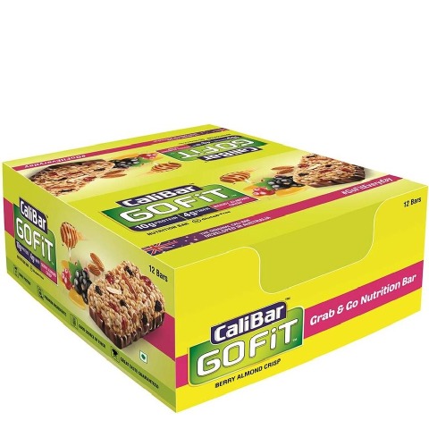 Calibar Gofit Protein Bar, 12 Piece(s)/Pack Berry Almond Crisp Calibar Gofit Protein Bar, 12 Piece(s)/Pack Berry Almond Crisp