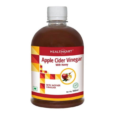 HealthKart Apple Cider Vinegar with Honey, 0.5 L Honey HealthKart Apple Cider Vinegar with Honey, 0.5 L Honey