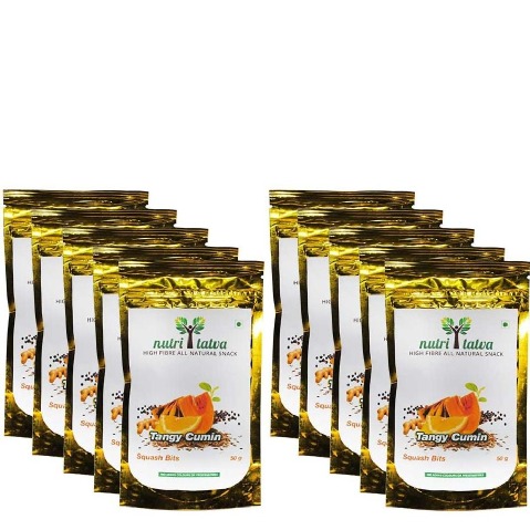 Nutritatva Tangy Cumin - Pack of 10 Squash Bits 0.05 kg Nutritatva Tangy Cumin - Pack of 10 Squash Bits 0.05 kg