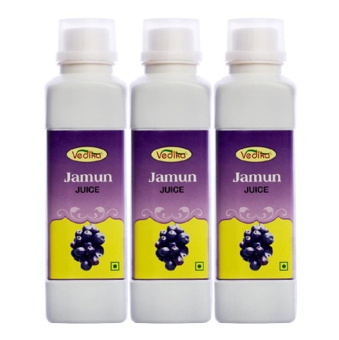Vedika Jamun Juice - Pack of 3 Natural 0.5 L Vedika Jamun Juice - Pack of 3 Natural 0.5 L