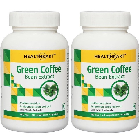 HealthKart Green Coffee Bean Extract 60 capsules - Pack of 2 HealthKart Green Coffee Bean Extract 60 capsules - Pack of 2