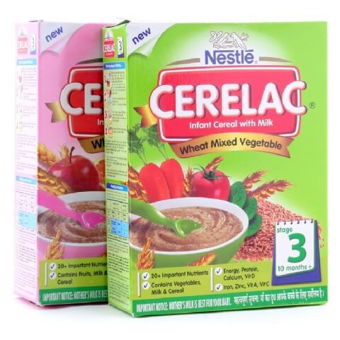 Nestle Cerelac Infant Cereal with Milk Stage 3,  Wheat Mixed Vegetable  350 g 
