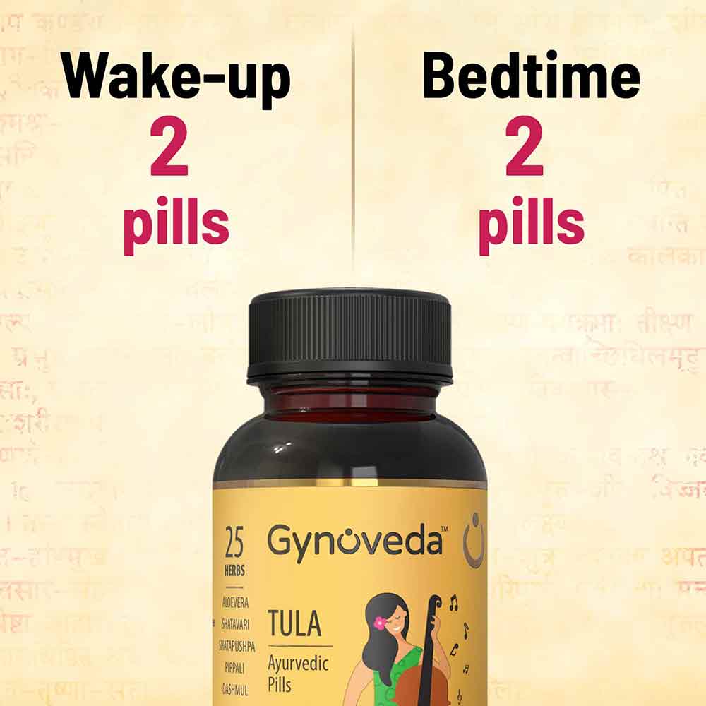 3 - Gynoveda TULA Ayurvedic Pills - Pack of 3,  120 tablet(s) 