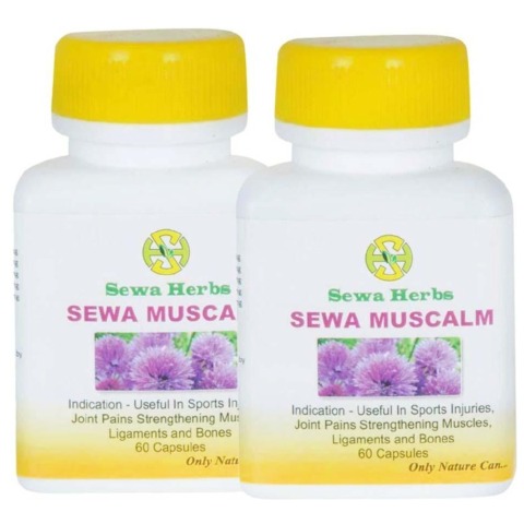 Sewa Herbs Muscalm, 60 capsules - Pack of 2 Sewa Herbs Muscalm, 60 capsules - Pack of 2