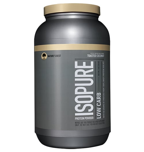 Isopure 100% Whey Protein Isolate,  3 lb  Low Carb Toasted Coconut 