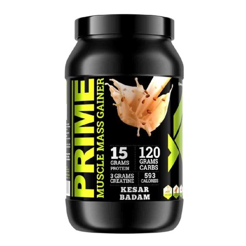 Big Flex Prime Muscle Mass Gainer,  2.2 lb  Kesar Badam 