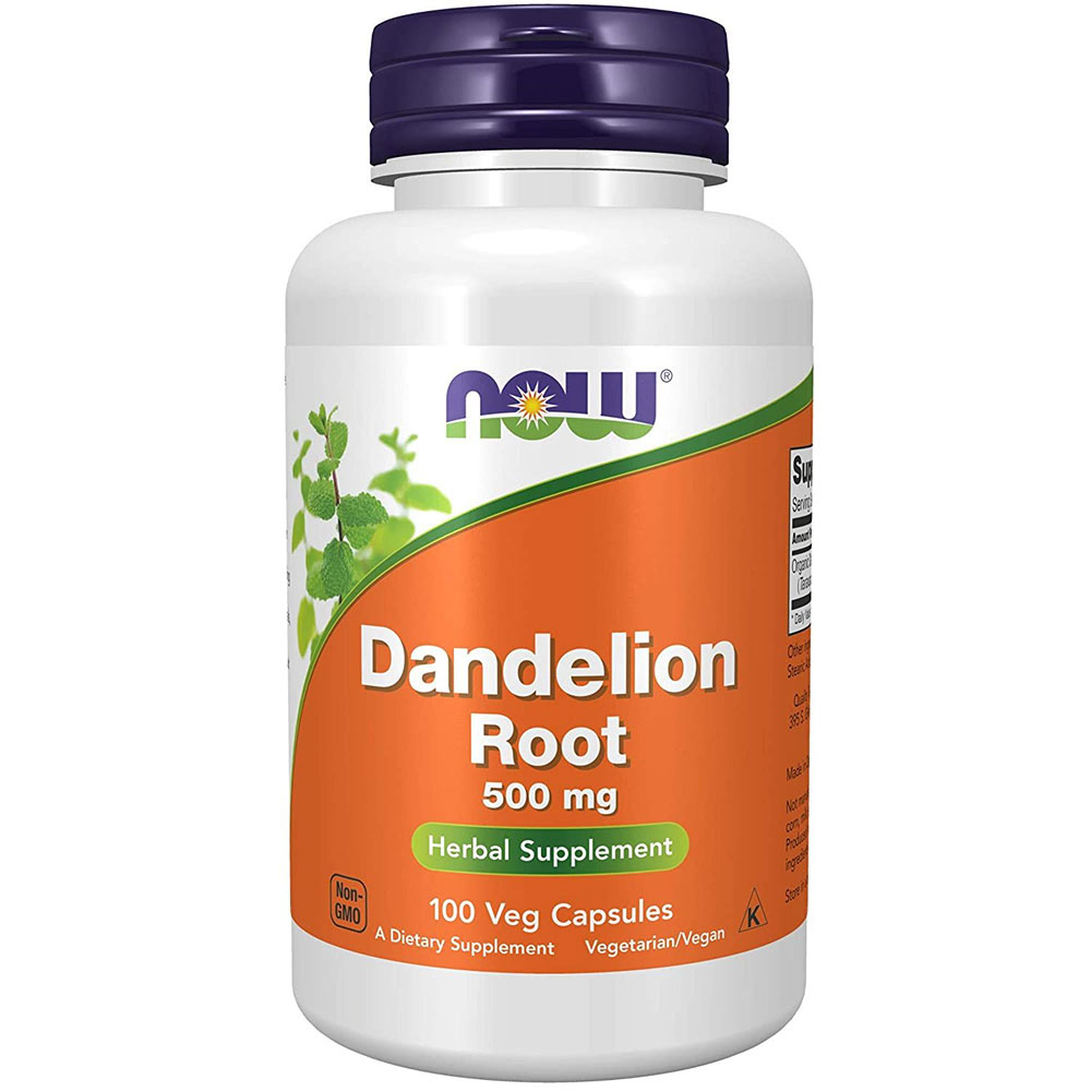 1 - Now Dandelion Root 500 mg,  100 veggie capsule(s) 