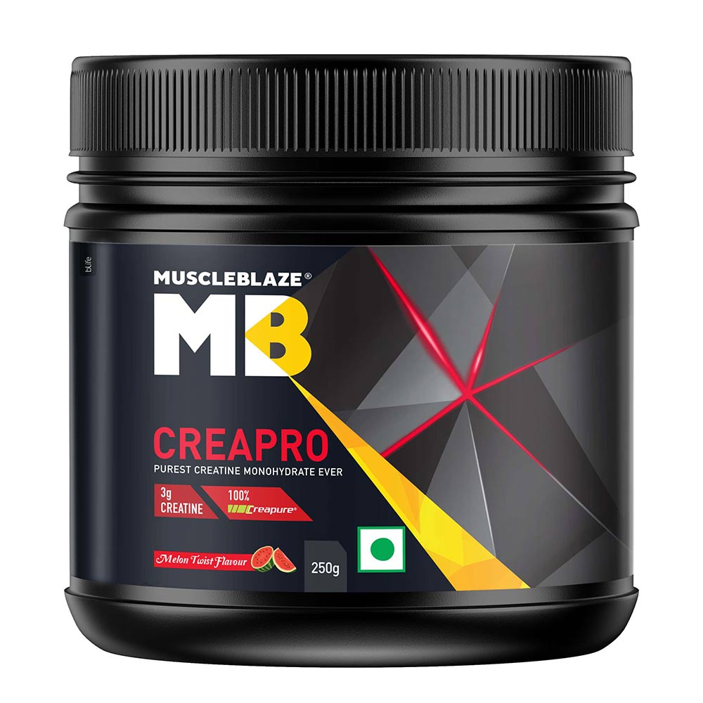 10 - MuscleBlaze CreaPRO Creatine with Creapure, Melon Twist 0.55 lb