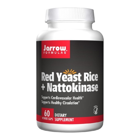 Jarrow Formulas Red Yeast Rice + Nattokinase,  60 veggie capsule(s) 
