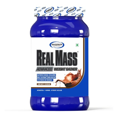 1 - Gaspari Nutrition Real Mass Advanced,  2.2 lb  Chocolate Ice Cream 