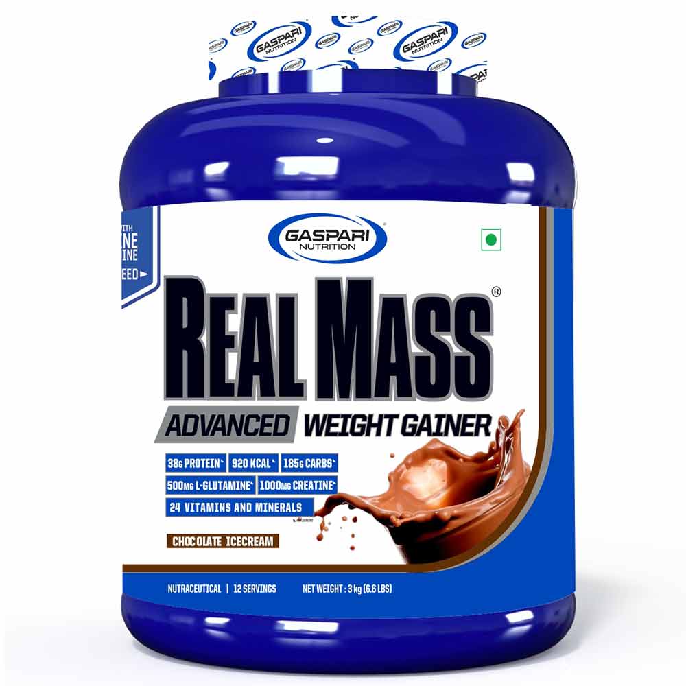 1 - Gaspari Nutrition Real Mass Advanced,  6.6 lb  Chocolate Ice Cream 