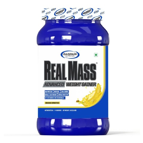 1 - Gaspari Nutrition Real Mass Advanced,  2.2 lb  Banana Smoothie 