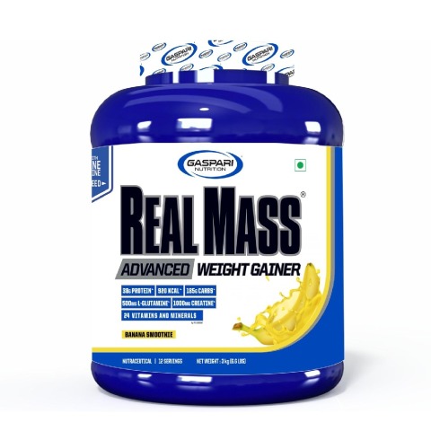 1 - Gaspari Nutrition Real Mass Advanced, 6.6 lb Banana Smoothie