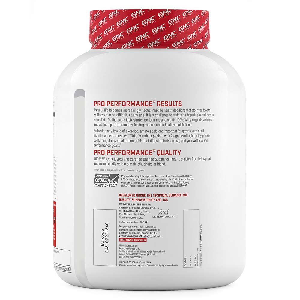3 - GNC Pro Performance 100% Whey Protein,  4.4 lb  Creamy Strawberry 