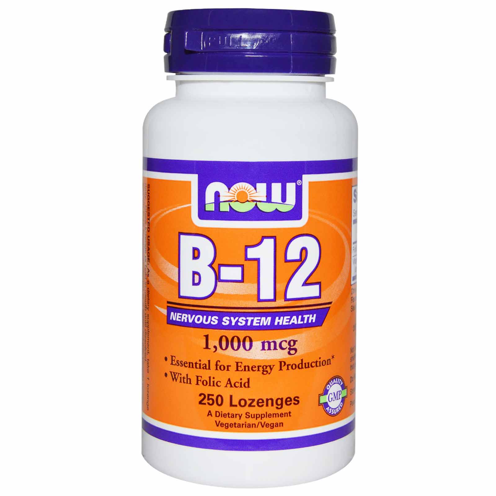 Now B-12 (1000 mcg),  250 chewable tablet(s)  Unflavoured 