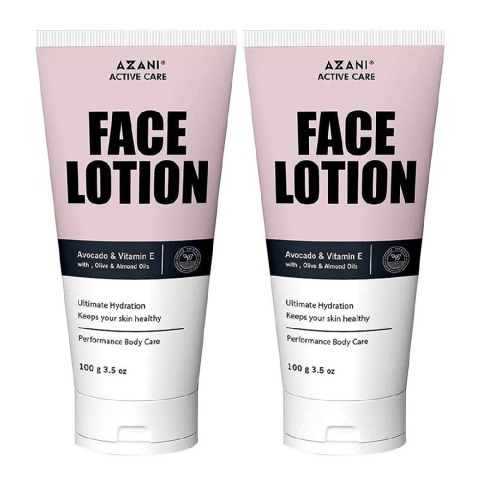 1 - Azani Active Care Face Lotion,  100 g  with Avocado & Vitamin E (Pack of 2) 