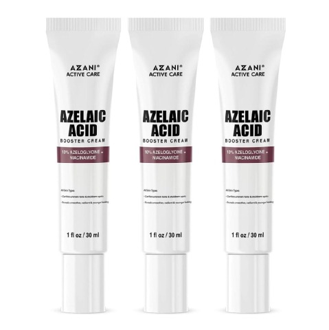 1 - Azani Active Care Azelaic Acid Booster Cream,  30 ml  for All Skin Types (Pack of 3) 