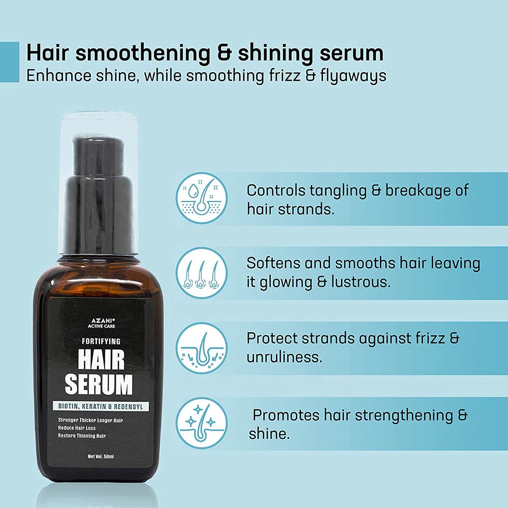 2 - Azani Active Care Hair Serum,  50 ml  with Biotin, Keratin & Redensyl 