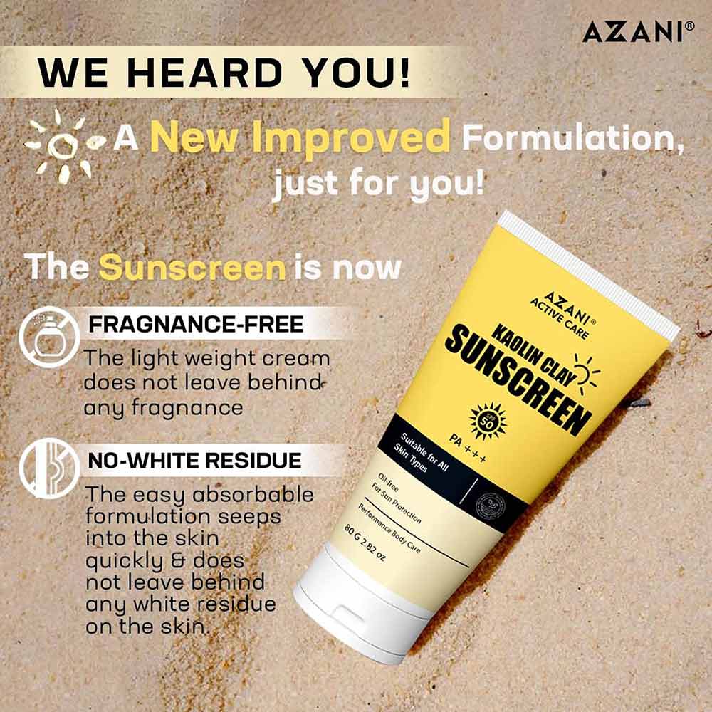 2 - Azani Active Care Sunscreen,  80 g  for All Skin Types 