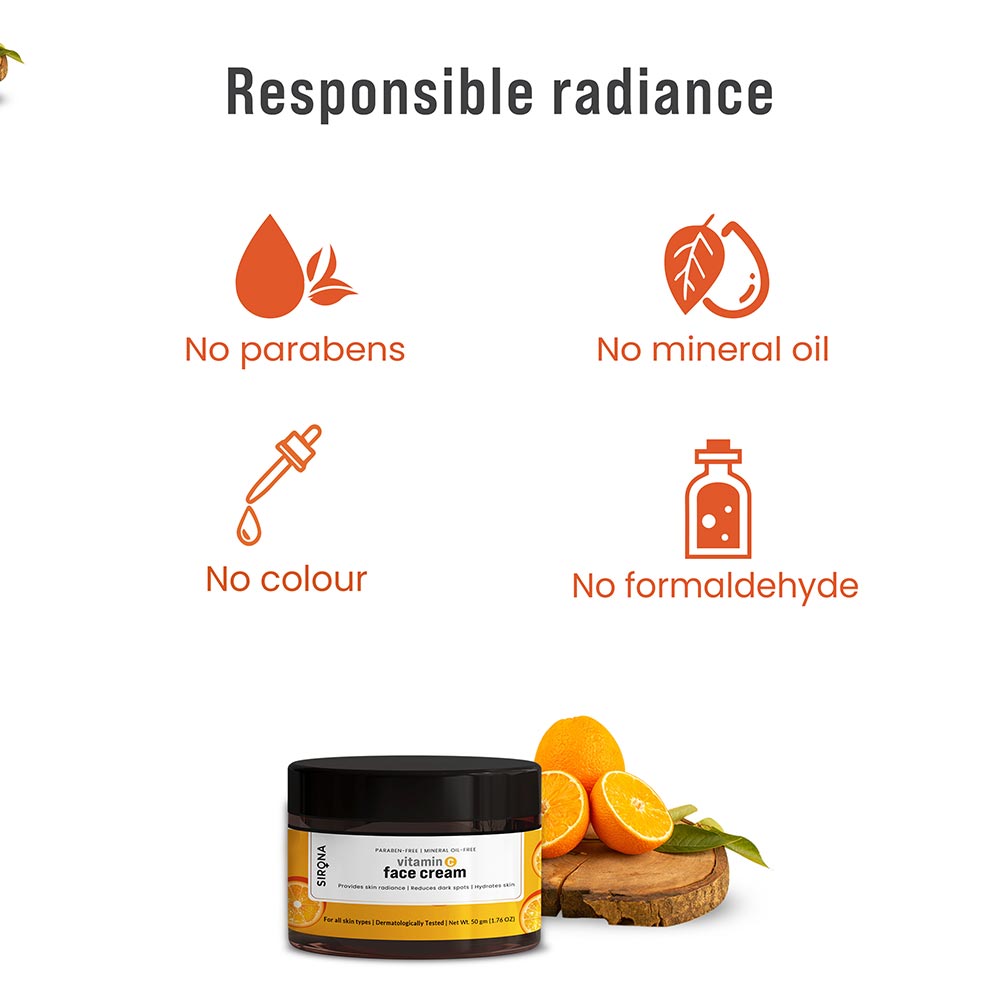 9 - Sirona Vitamin C Face Cream,  50 g  for All Skin Type 