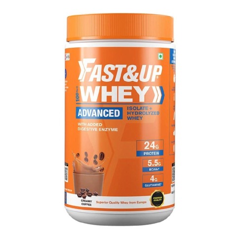 Fast & Up Whey Advanced - Isolate + Hydrolyzed Whey,  1.01 lb  Creamy Coffee 