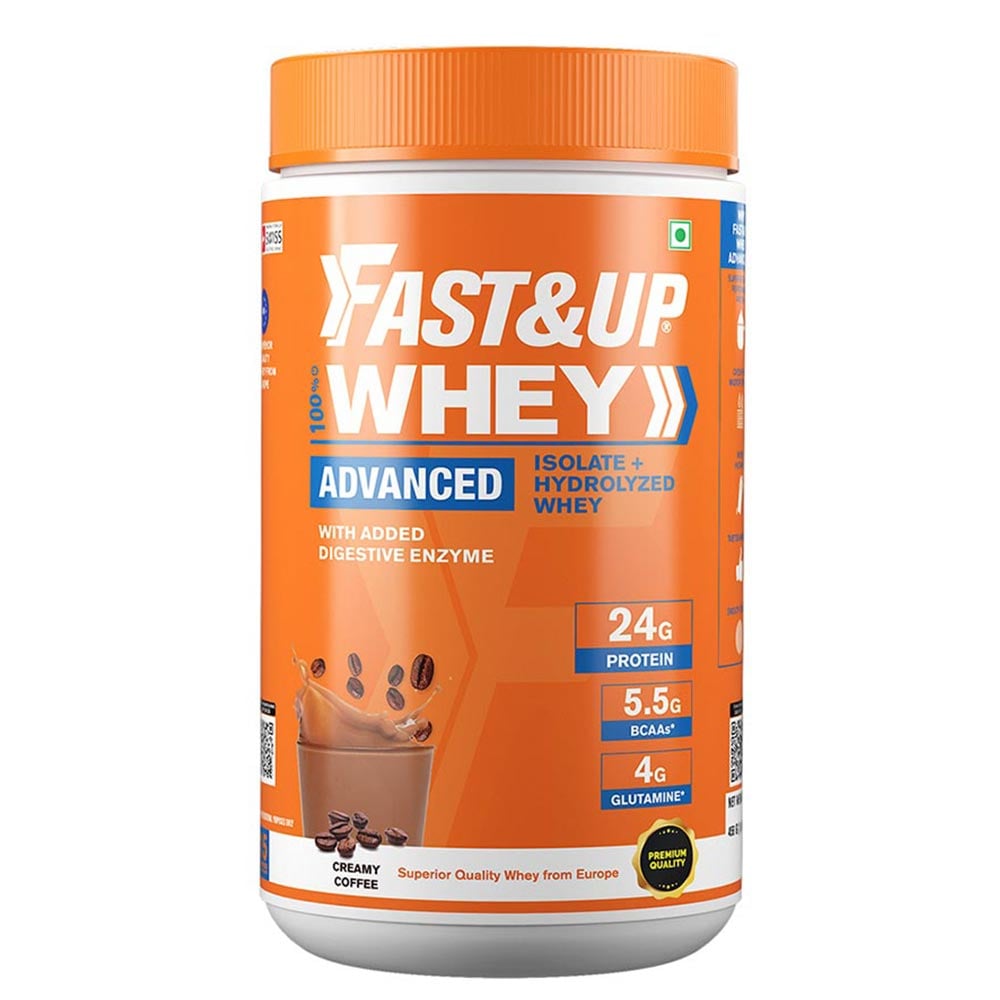 Fast & Up Whey Advanced - Isolate + Hydrolyzed Whey,  1.01 lb  Creamy Coffee 
