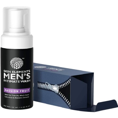 1 - Skin Elements Men's Intimate Wash,  Tea Tree Oil (Passion Fruit)  120 ml 