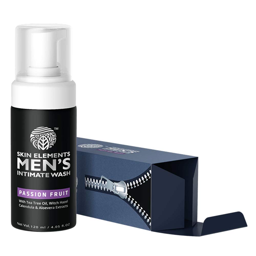 1 - Skin Elements Men's Intimate Wash,  Tea Tree Oil (Passion Fruit)  120 ml 