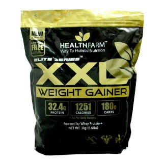 Healthfarm XXL Weight Gainer, 6.6 lb Chocolate Ice Cream