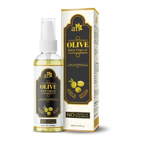 1 - AromaMusk Pure Cold Pressed Extra Virgin Olive Oil,  100 ml  For Hair & Skin 