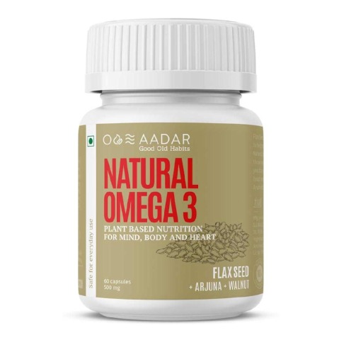 1 - Aadar Natural Omega 3,  60 capsules 