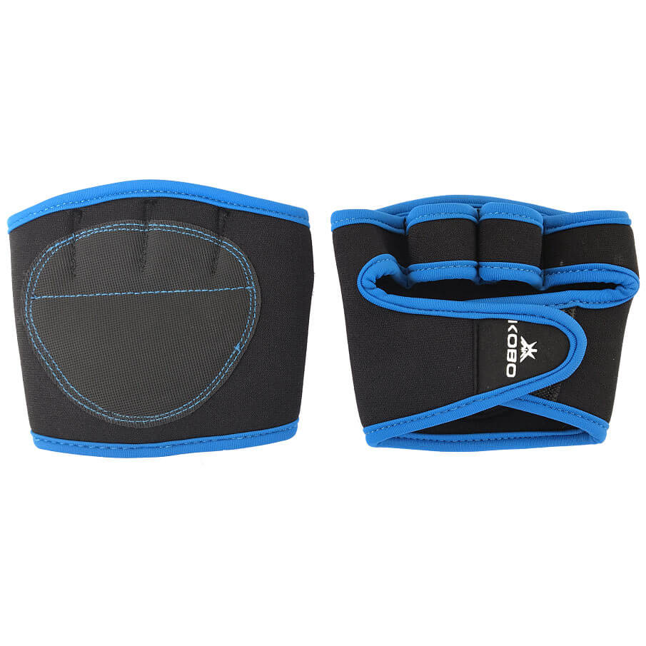KOBO WTA-11 Weight Lifting Grip Pads,  Black  Free Size 